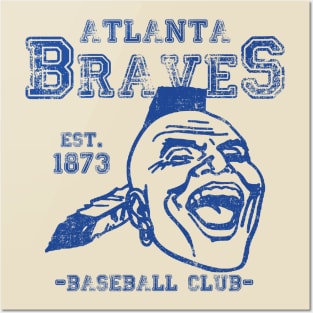 Vintage Atlanta Braves By Semrawud Posters and Art